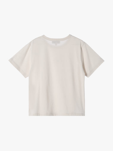 キッズ ロゴ コットン 半袖 Tシャツ Agneau