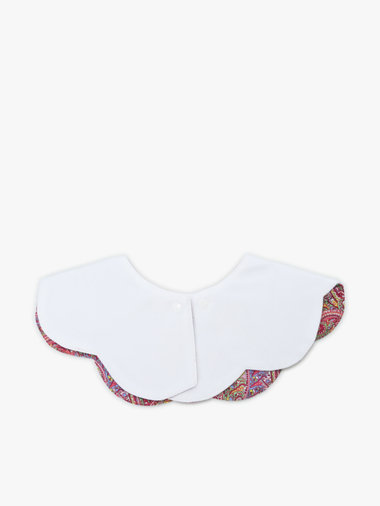 ベビー ロゴ刺繍 リバティプリント コットン リバーシブル スタイ