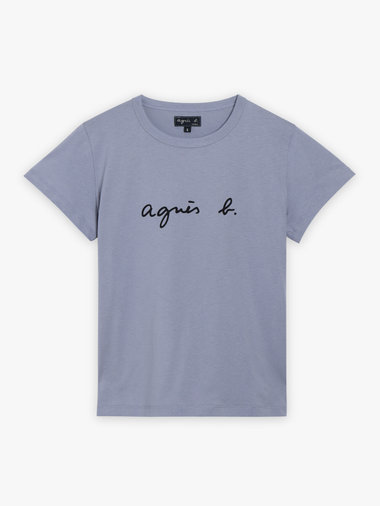 ロゴプリント コットン 半袖Tシャツ "Brando"