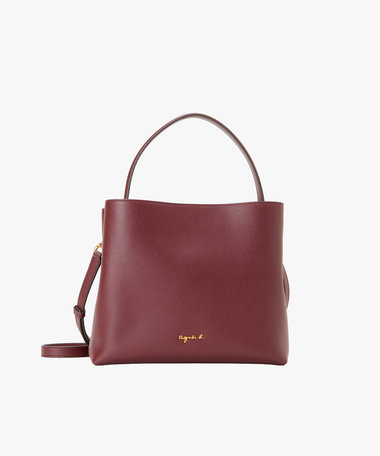 レザー 2way ミディアム トートバッグ "Christelle" ABS01-01