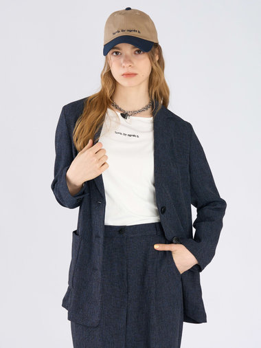 ミックスツイード テーラードジャケット