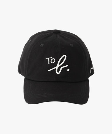 "To b." ビッグロゴ 刺繍 キャップ