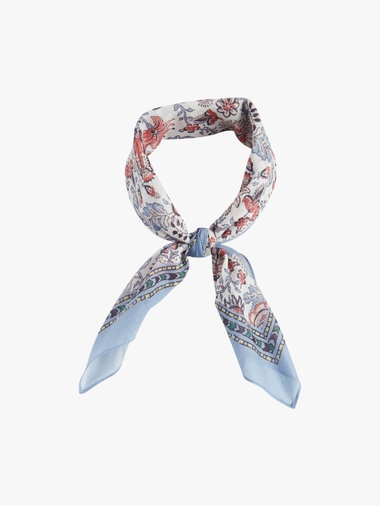 フローラルプリント コットン バンダナ "Emel"