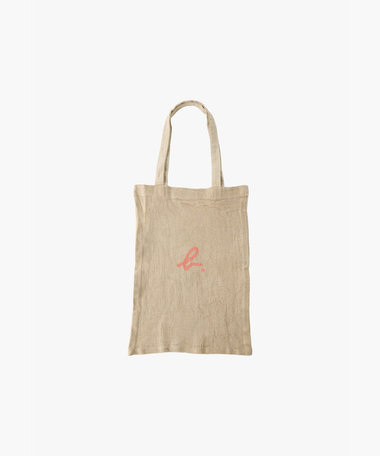 "b."ロゴ リネン コットン キャンバス トートバッグ "Noe"