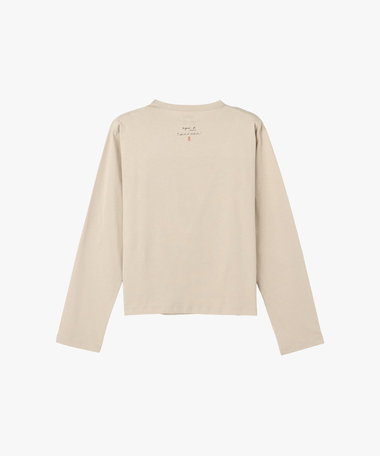 オーガニックコットン 長袖 アーティストTシャツ"Aurore de la Marinerie"