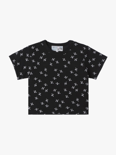 ベビー 総柄プリント オーガニックコットン 半袖Tシャツ