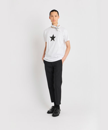 メンズ アイコニック プリント コットン 半袖 Tシャツ "Etoile"