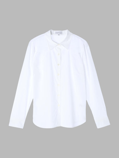 コットンギャバジン カウボーイシャツ "Givre"