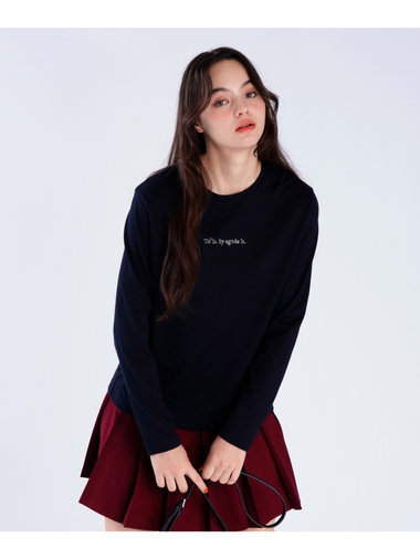 コットン ロングスリーブ Tシャツ