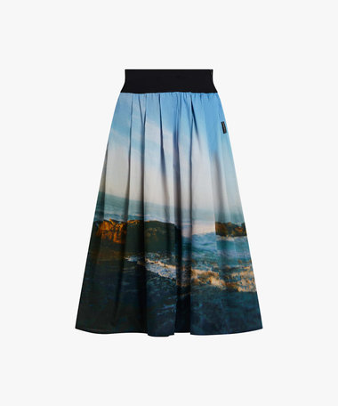 フォトプリント コットン フレア スカート "Morocco"