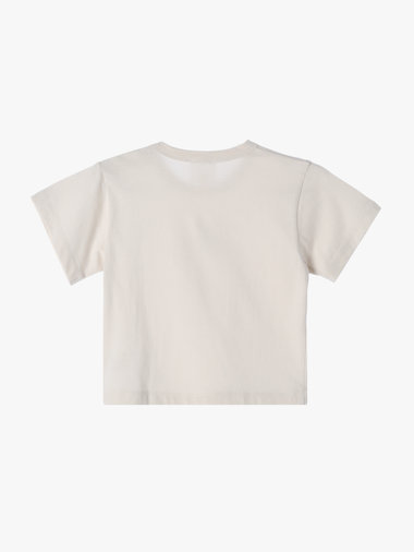 ベビー ロゴ コットン 半袖 Tシャツ Agneau