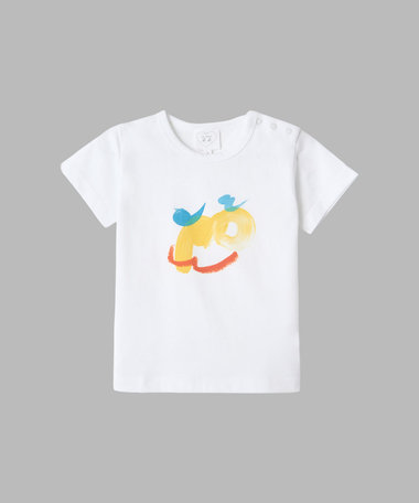 ベビー プリント コットン 半袖 Tシャツ agnes b.×mayumi yamase