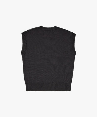 コットン混 ノースリーブ ニット プルオーバー "Lover"