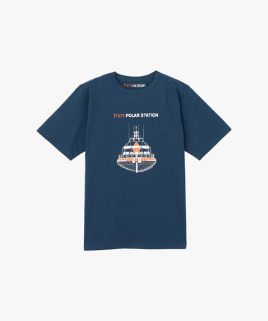 TARA プリント オーガニックコットン 半袖 Tシャツ "Tara Polar Station"