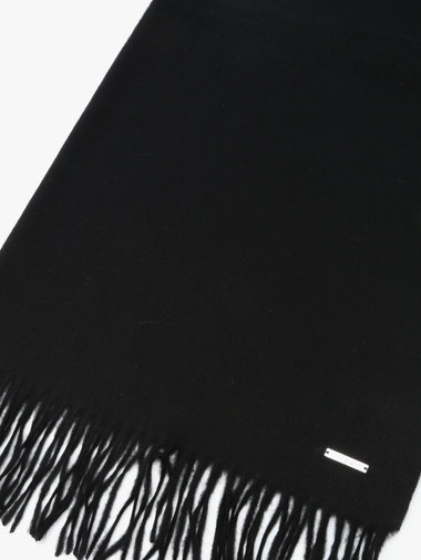 【Outlet】ロゴプレート カシミヤ ウール マフラー