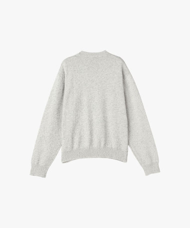 メンズ "b."ロゴ コットン 長袖 ニット プルオーバー