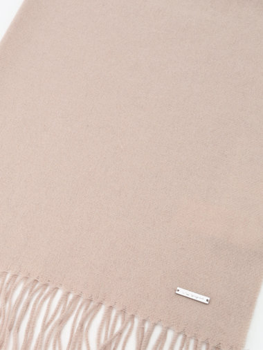 【Outlet】ロゴプレート カシミヤ ウール マフラー