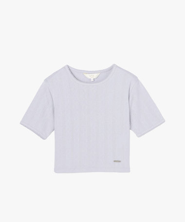 アイレット コットン ジャージー コンパクト 半袖 Tシャツ