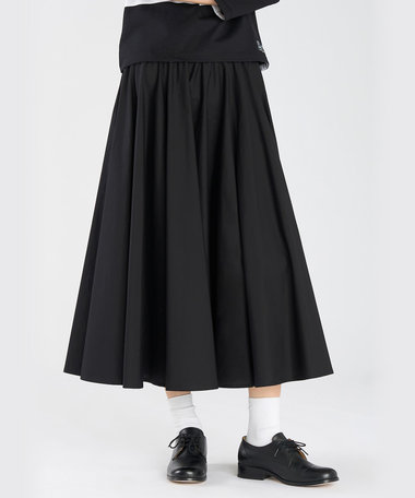 コットン ポプリン フレア スカート "Tabou"