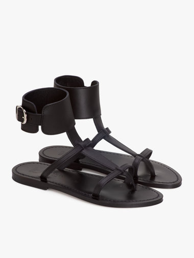 【Outlet】agnes b. × K.Jacques レザー サンダル ”Caravelle”