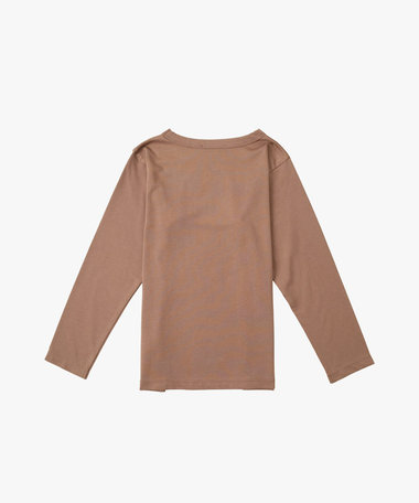 キッズ ロゴ コットン 長袖 Tシャツ