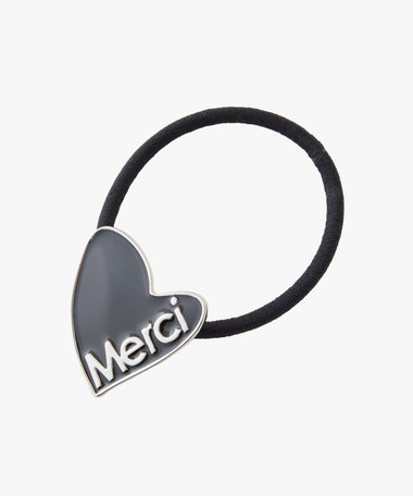 メッセージ ハート ヘアタイ "Merci"