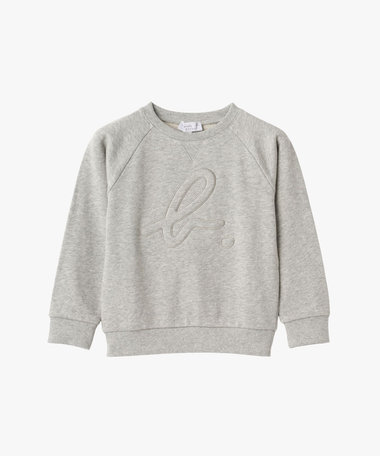 キッズ "b." ロゴ コットン 長袖 スウェット