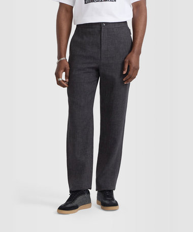 メンズ リネン混 ストレートパンツ "Julen"