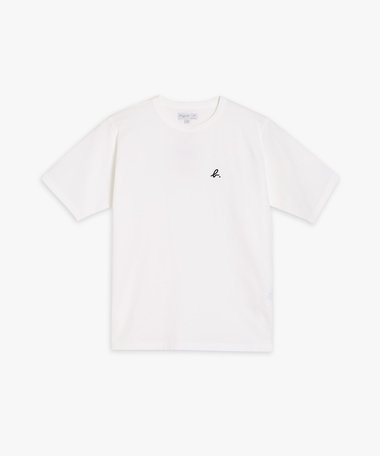 "b" ロゴ 刺繍 コットン 半袖 Tシャツ "b. style"