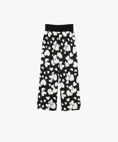 ハート プリント コットン パンツ "Vietnam"