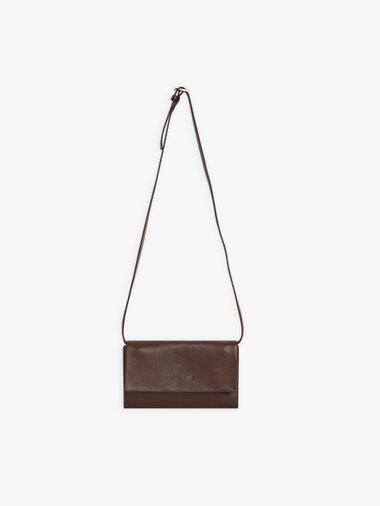 【Outlet】ロゴ レザー ポシェット "Tina"