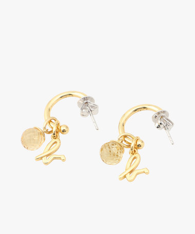 ストーンピアス "Citrine"