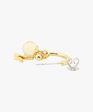 ストーンピアス "Citrine"