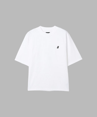 メンズ 刺繍 コットン 半袖 Tシャツ "Lezard"