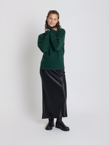 カシミヤ タートルネック ニット プルオーバー "Ab"