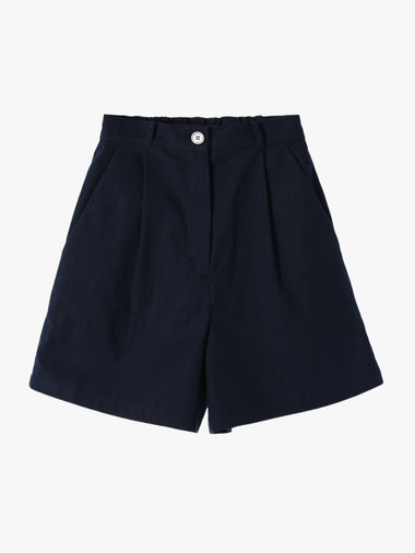 【Outlet】リネンコットンキャンバスショートパンツ