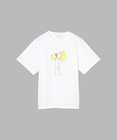 タイガー プリント オーガニックコットン 半袖 アーティストTシャツ