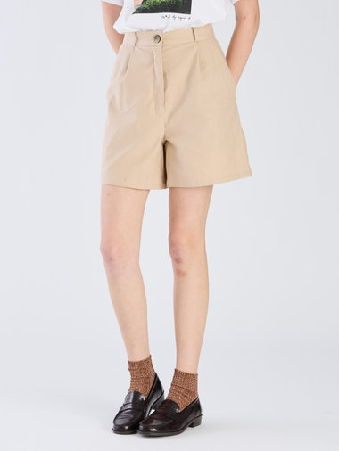 【Outlet】リネンコットンキャンバスショートパンツ