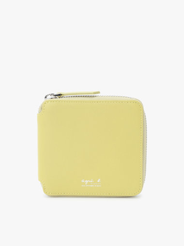 【Outlet】レザー ラウンドジップ 二つ折り ウォレット"Yvon" ZAH04-01