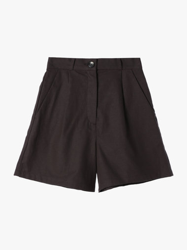 【Outlet】リネンコットンキャンバスショートパンツ