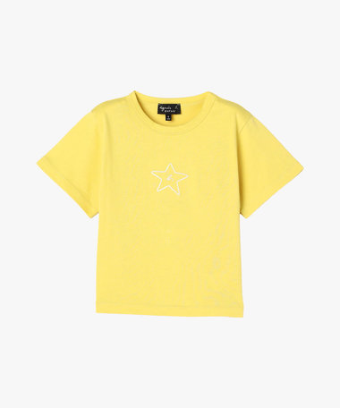 キッズ "b." ロゴ スター コットン 半袖 Tシャツ "Domi"