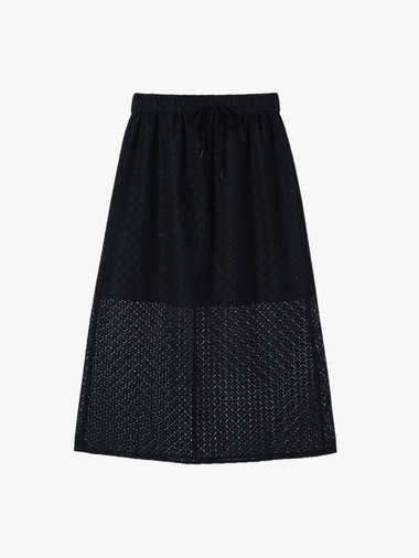 【Outlet】オプティカルレーススカート