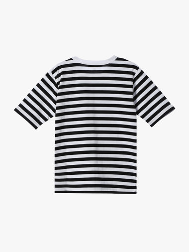 キッズ 細ボーダー コットン 半袖 Tシャツ Lezard