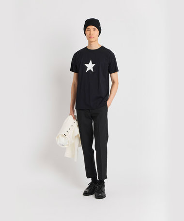 メンズ アイコニック プリント コットン 半袖 Tシャツ "Etoile"