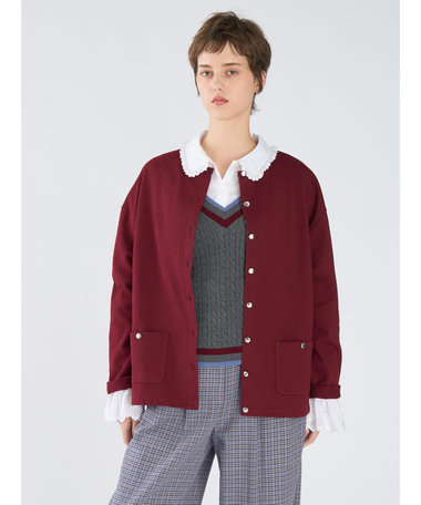 To b. by agnes b.× green label relaxing コットン ビッグカーディガン