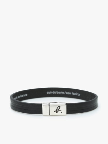 ”b.”ロゴ カーフスキンレザー ブレスレット