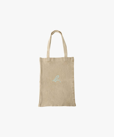 "b."ロゴ リネン コットン キャンバス トートバッグ "Noe"