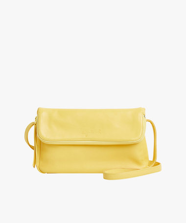 ラムスキンレザー ショルダーバッグ "Asya"