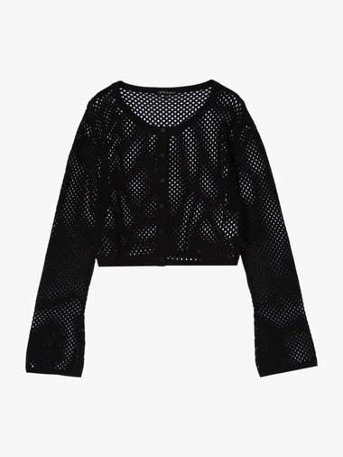【Outlet】メッシュニットボレロ