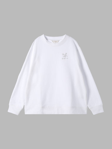 【Outlet】ロゴ刺繍 オーバーサイズ ボーイズスウェット